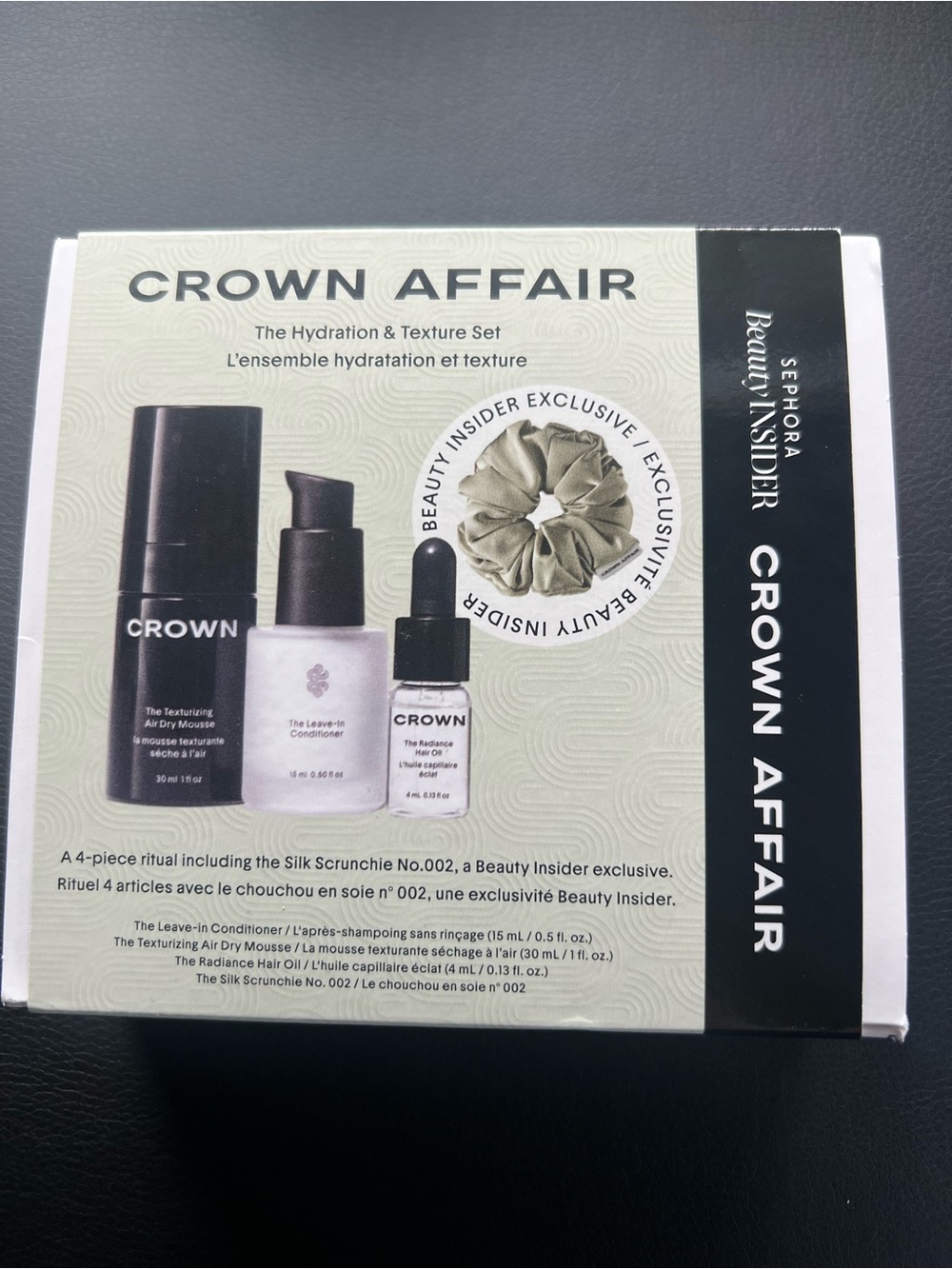 Crown Affair Retails $53 Hydration Texture Set